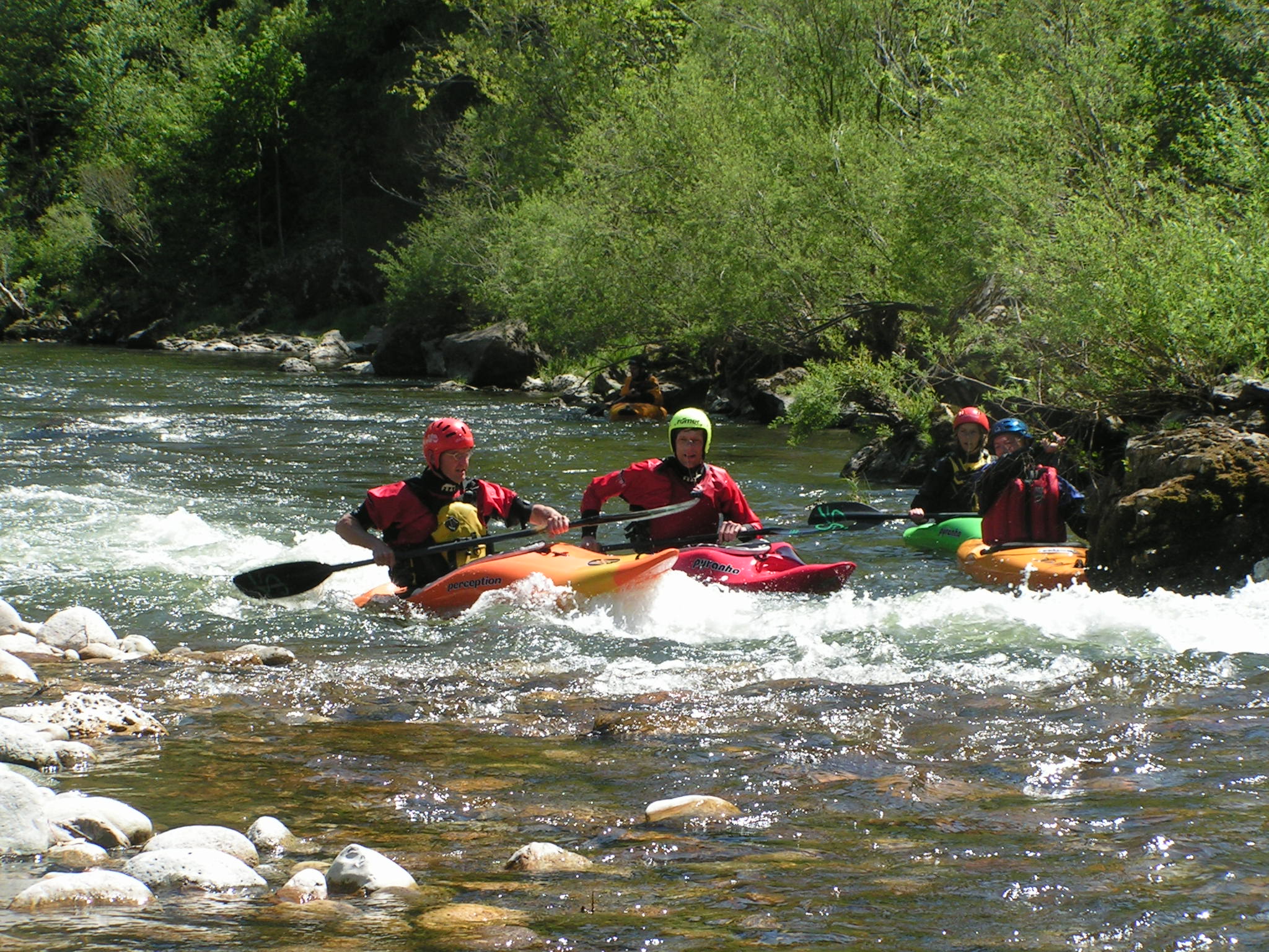 Wildwaterkajakken met Stip-Yaks op de Drôme, Provence, Frankrijk